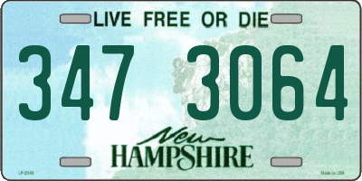 NH license plate 3473064