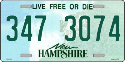 NH license plate 3473074