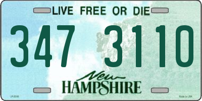 NH license plate 3473110