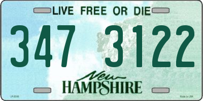 NH license plate 3473122