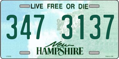 NH license plate 3473137