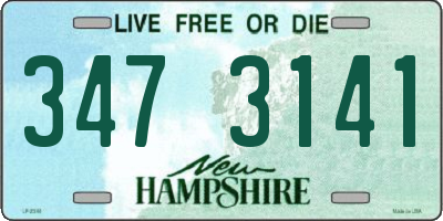 NH license plate 3473141