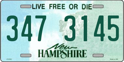 NH license plate 3473145