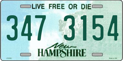 NH license plate 3473154