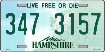NH license plate 3473157
