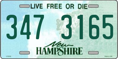 NH license plate 3473165