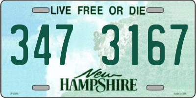 NH license plate 3473167