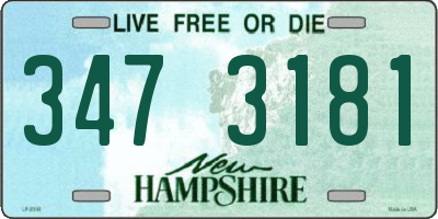NH license plate 3473181