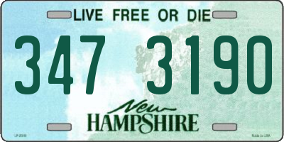 NH license plate 3473190