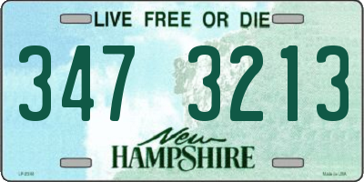 NH license plate 3473213
