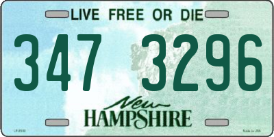 NH license plate 3473296