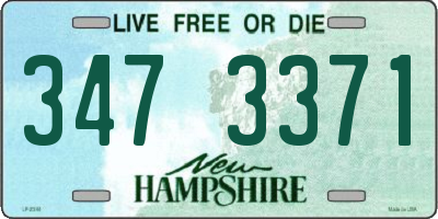 NH license plate 3473371