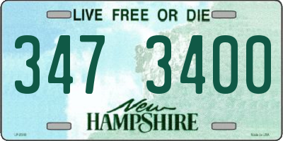 NH license plate 3473400
