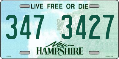 NH license plate 3473427