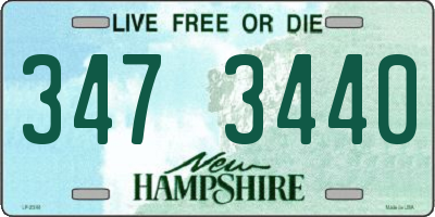 NH license plate 3473440