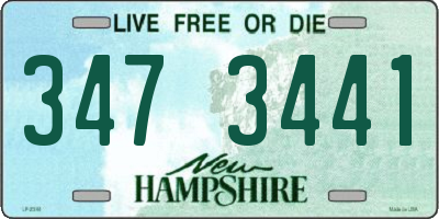 NH license plate 3473441