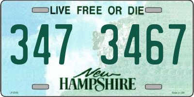 NH license plate 3473467