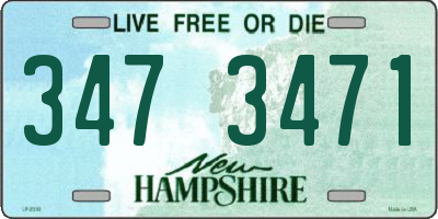 NH license plate 3473471