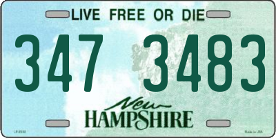 NH license plate 3473483