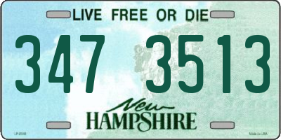 NH license plate 3473513