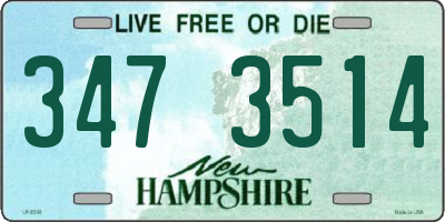 NH license plate 3473514