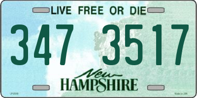 NH license plate 3473517
