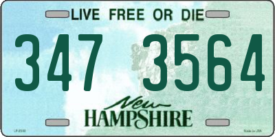 NH license plate 3473564