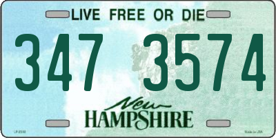 NH license plate 3473574