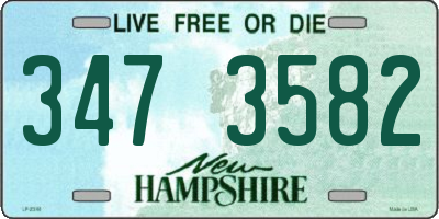 NH license plate 3473582