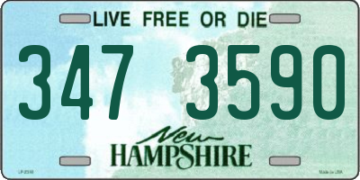 NH license plate 3473590