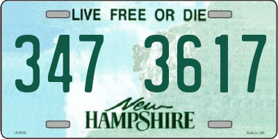 NH license plate 3473617