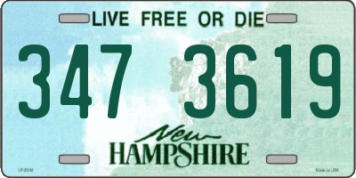 NH license plate 3473619