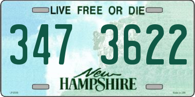 NH license plate 3473622