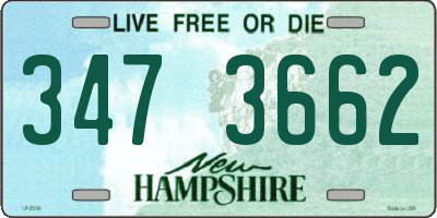 NH license plate 3473662