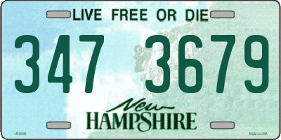 NH license plate 3473679