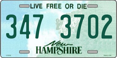 NH license plate 3473702