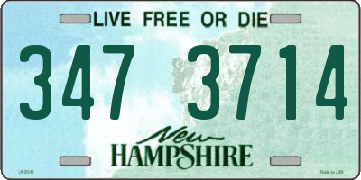 NH license plate 3473714