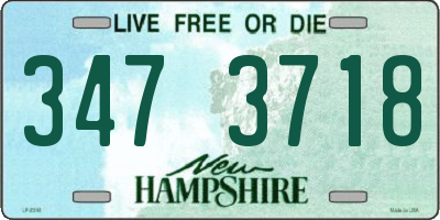 NH license plate 3473718