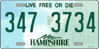 NH license plate 3473734