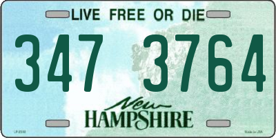 NH license plate 3473764