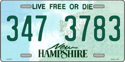 NH license plate 3473783