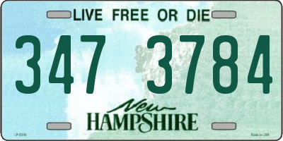 NH license plate 3473784