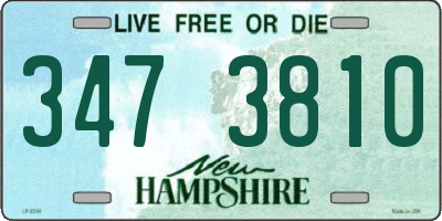 NH license plate 3473810