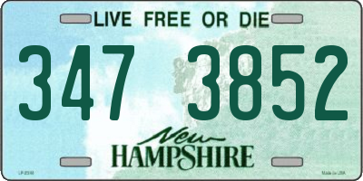 NH license plate 3473852