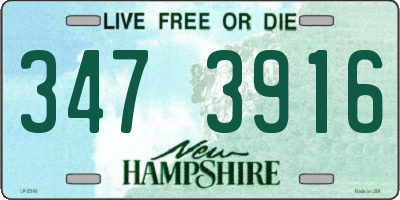 NH license plate 3473916