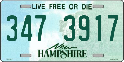 NH license plate 3473917