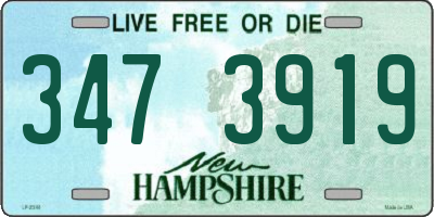 NH license plate 3473919
