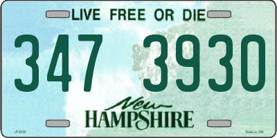 NH license plate 3473930