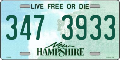 NH license plate 3473933