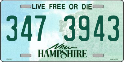 NH license plate 3473943